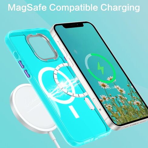 BENTOBEN for Magnetic iPhone 12&12 Pro Phone Case [Compatible with Magsafe] Slim Fit Matte Design Shockproof Bumper Protective Drop Protection Girl Women Boy Men iPhone 12/12Pro Magnetic Cover, Purple in Kuwait