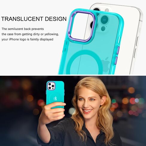 BENTOBEN for Magnetic iPhone 12&12 Pro Phone Case [Compatible with Magsafe] Slim Fit Matte Design Shockproof Bumper Protective Drop Protection Girl Women Boy Men iPhone 12/12Pro Magnetic Cover, Purple in Kuwait