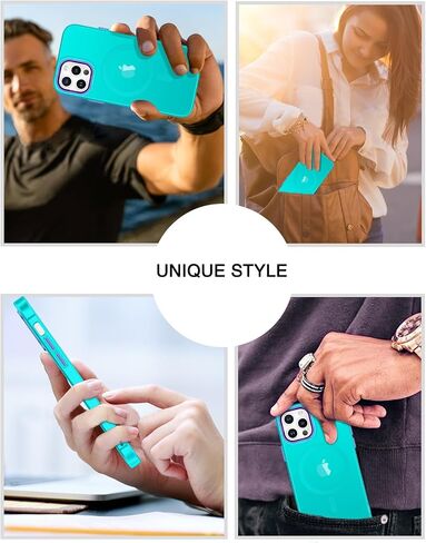 BENTOBEN for Magnetic iPhone 12&12 Pro Phone Case [Compatible with Magsafe] Slim Fit Matte Design Shockproof Bumper Protective Drop Protection Girl Women Boy Men iPhone 12/12Pro Magnetic Cover, Purple in Kuwait
