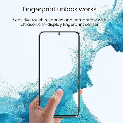 Galaxy S22 Screen Protector Matte Privacy Soft Film 2 Pack and Tempered Glass Camera Lens Protector 1 Pack, Support Fingerprint Unlock Matte Finish Surface Anti Glare 2 Way Anti Spy Privacy Protection for Samsung Galaxy S22 (6.1") in Saudi Arabia