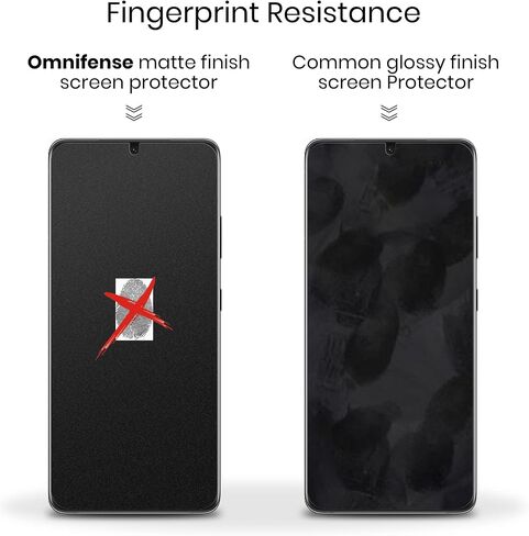 Galaxy S22 Screen Protector Matte Privacy Soft Film 2 Pack and Tempered Glass Camera Lens Protector 1 Pack, Support Fingerprint Unlock Matte Finish Surface Anti Glare 2 Way Anti Spy Privacy Protection for Samsung Galaxy S22 (6.1") in Saudi Arabia
