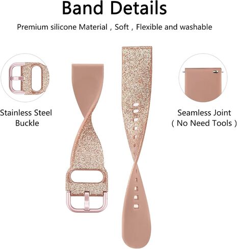 أساور Vancle متوافقة مع Samsung Galaxy Watch 7 Band 40mm 44mm، Samsung Galaxy Watch FE Bands 40mm، 20mm حزام بديل رياضي من السيليكون الناعم لساعة Galaxy Watch 7 Band النساء والرجال in Kuwait