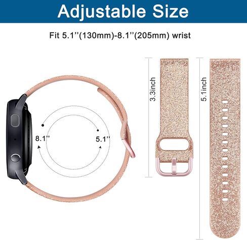 أساور Vancle متوافقة مع Samsung Galaxy Watch 7 Band 40mm 44mm، Samsung Galaxy Watch FE Bands 40mm، 20mm حزام بديل رياضي من السيليكون الناعم لساعة Galaxy Watch 7 Band النساء والرجال in Kuwait