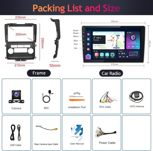 Android-12 2G+64G Car Radio for Nissan Frontier 2009-2012 with Wireless Carplay Android Auto,HiFi/16 EQ,Mirrorlink,Podofo 9inch HD IPS Touch Screen Bluetooth FM Radio GPS WiFi SWC + AHD Bakcup Camera in Saudi Arabia