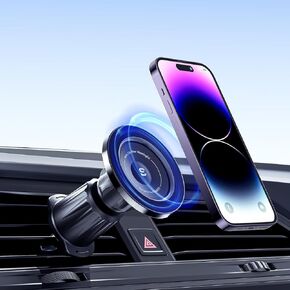 ESSAGER Fits MagSafe Car Mount for Air Vent, Magnetic Phone Holder for Car, Strong Magnets Car Phone Holder Mount Compatible with iPhone 15 14 13 12 Pro Max Plus Mini MagSafe Case