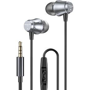 YINYOO Wired Earphones Headphones WGZBLON FG Earbuds HD Sound with Stereo Bass for Computer Phone for Men Women Adults(with mic, Black)