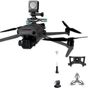 Camera Connect Adapter + Shock Mount Compatible with DJI Mavic 3 Extension Holders Top Mount Adapter Holder Bracket Mount Accessories (Extension Holders+Shock Mount)