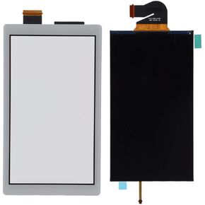 Replacement Screen for Switch Lite, LCD and Digital Touchscreen Replacement Parts, Easy to Install. (Gray White)