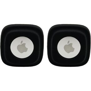 Elegant little tail Airtag Dog Collar Holder(2 Pack) for Apple Airtag Dog Collar and Protective Case for Apple Airtag, Durable Tracker Holder Case for Small Dog Collars (2 Apricot)