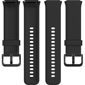 Bands Intended for OCTANDRA ID207/Boean ID207/GGZZ ID207/FVYAO ID207/AEAC ID207 Band Soft Silicone Waterproof Adjustable Sport Watch Strap Replacement Wristbands for ID207 Smartwatch Men Women