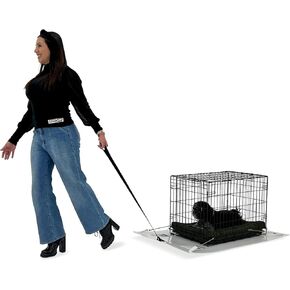 KrateMovr, Big Plastic Mat That's Placed Under Pet Kennels, Fish Tanks, Crates for Dogs and Cats, Helps Easily Move Pets and Protect Floors, 1 Pack