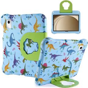 Samsung Galaxy Tab A9 8.7 inch X110 Kid Pro Tablet Case for Boy Girl Unicorn Light Weight EVA Kid-Proof Purple Cover with Stand Handle Shockproof Kid-Friendly Durable Case (DJS)
