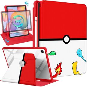 for Galaxy Tab S6 Lite Case 2024/2020/2022 10.4 inch - Cute Girls Girly Women Teen Cartoon for Samsung Galaxy Tab S6 Lite Case 360°Rotating Folio S6 Lite Cover Pencil Holder, Kabi