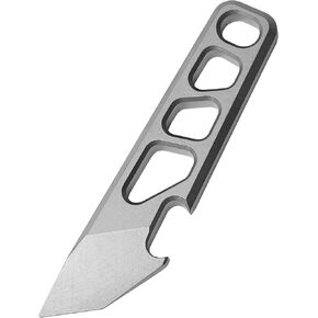 WARHERO Titanium EDC Tools Pry Bar with Bottle Opener Pocket Keychain Multi Tool Mini Crowbar