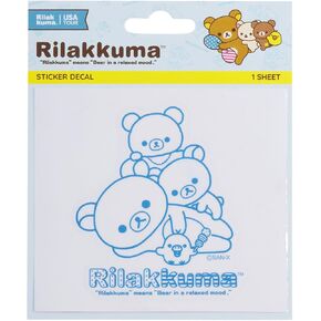 Rilakkuma San-X Original 20th Anniversary USA Tour Limited Decal - Blue