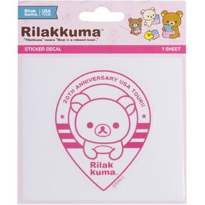 ملصق Rilakkuma San-X الأصلي للذكرى العشرين لجولة الولايات المتحدة الأمريكية - أزرق