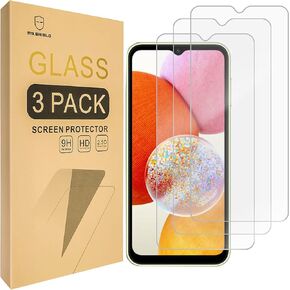 Mr.Shield [3-Pack] Screen Protector For Samsung Galaxy A14 4G [NOT for 5G] [Tempered Glass] [Japan Glass with 9H Hardness] Screen Protector