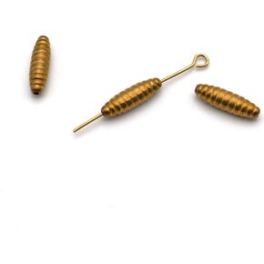 Pack of 50 Brass Lure Bodies Fishing Inline Spinner Making Part Bait Rooster Tail DIY 4.5mm*15mm T11