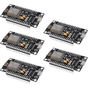 5pcs ESP8266 Serial Wireless Module CH340 NodeMcu V3 Lua WiFi Internet of Things New Version Development Board Compatible with Arduino IDE/MicroPython