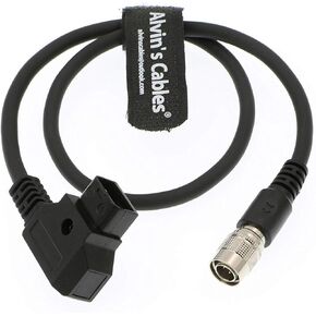 Alvin's Cables Sound Device ZAXCOM Power Cable D Tap to 4 Pin Hirose Male for Zoom F8