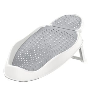 Foldable Baby Bathtub Support, Ergonomic Mesh Infant Bathtub, Portable Baby Bath Tub for Newborn Babies 0-6 Months, Grey
