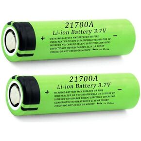21700 Rechargeable Battery, 3.7V Flat Top 2 Pack High Capacity 21700 Batteries Rechargeable for Flashlight