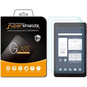 Supershieldz (2 Pack) Designed for Barnes & Noble Nook Tablet 10.1 inch (BNTV650 Model Only) Screen Protector, (Tempered Glass) Anti Scratch, Bubble Free