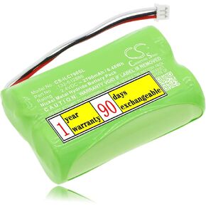 2700mAh 132-512886 2.4V High-Performance Replacement Battery for ILCO 79 Lock Dorma Kaba 79 Locks Kaba 790 Locks ILCO 132-512886 Dorma PA000497/2700mAh