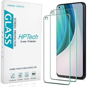 HPTech [2 Pack] Designed for OnePlus Nord N10 5G Tempered Glass Screen Protector, Anti-Scratch, Bubble Free, Case-Friendly