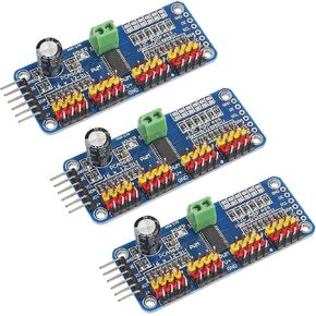 3 قطع PCA9685 16 قناة PWM محرك سيرفو وحدة واجهة IIC 12 بت لروبوت Arduino وRaspberry Pi Zero/Zero W/Zero WH/2B/3B/3B+