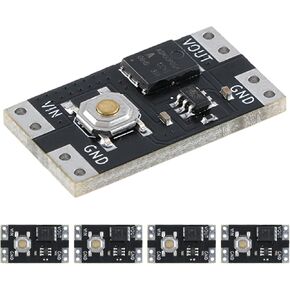 5Pcs XL-10AL Single Push Button Switch Module Single Button Bistable 10A Current Load Low Power Consumption 300nA One Button Switch for Arduino DIY KIT Universal