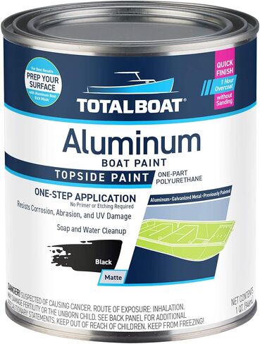 TotalBoat-520631 Aluminum Boat Paint for Canoes, Bass Boats, Dinghies, Duck Boats, Jon Boats and Pontoons (Light Gray, Gallon), 1 Gallon (Pack of 1) in Kuwait
