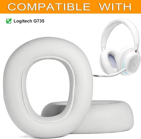وسائد الأذن G735 - وسائد غطاء وسائد الأذن البديلة من ديفين المتوافقة مع سماعة الألعاب اللاسلكية Logitech G735 in Kuwait