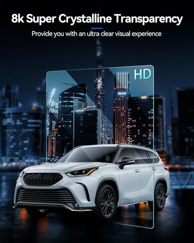 Car Screen Protector for 2020-2022 Toyota Highlander Lmited/Platinum/Hybrid Limited/Hybrid Platinum Accessories Navigation Touchscreen Protector Film Tempered Glass HD Clear Anti-Glare 12.3'' in Kuwait