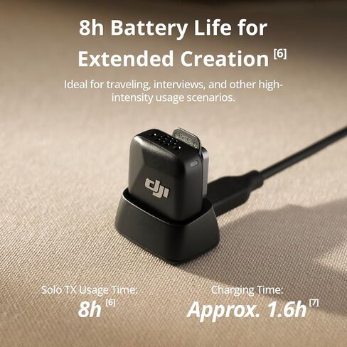DJI Mic Mini (2 TX + 1 RX + حافظة شحن)، خفيف للغاية، صوت غني بالتفاصيل، استخدام 48 ساعة، إلغاء الضوضاء، تحديد تلقائي، ميكروفون لاسلكي للكاميرا/iPhone/Android، مدونة الفيديو، البث in Saudi Arabia