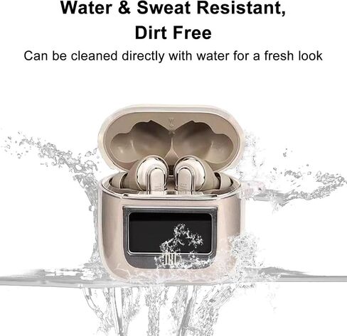 Case Compatible with JBL Tour Pro 2 Earbuds 2023, Soft Silicone Shockproof Protective Cover with Carabiner Accessories (Clear) in Saudi Arabia