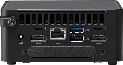 كمبيوتر مكتبي صغير ASUS NUC 14 Pro (Intel Core 3 100U، Intel Graphics Shared، 16 جيجابايت DDR5، 128 جيجابايت PCIe SSD + 1 تيرابايت HDD، 2 Thunderbolt 4، WiFi 6E، Bluetooth 5.3، 90W PSU، RJ-45، 2 HDMI، Win 11 Pro) مع قاعدة توصيل USB-C in Saudi Arabia