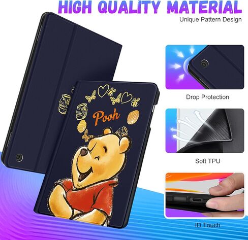 حافظة كمبيوتر لوحي Trendy Fun for Fire HD 8/8 Plus مقاس 8 بوصات (الجيل الثاني عشر/العاشر، إصدار 2022/2020)، للأطفال والبنات والمراهقين والأولاد والنساء، غطاء كاواي لشخصية كرتونية لطيفة للفتيات من Amazon Kindle Fire HD8، Weini in Kuwait