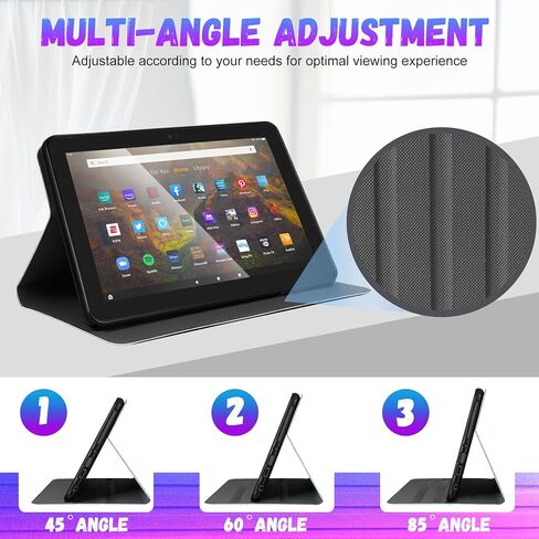 حافظة كمبيوتر لوحي Trendy Fun for Fire HD 8/8 Plus مقاس 8 بوصات (الجيل الثاني عشر/العاشر، إصدار 2022/2020)، للأطفال والبنات والمراهقين والأولاد والنساء، غطاء كاواي لشخصية كرتونية لطيفة للفتيات من Amazon Kindle Fire HD8، Weini in Kuwait