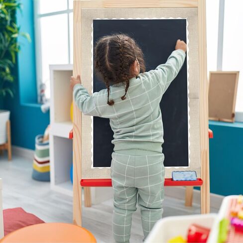 uxcell Bulletin Board Borders, 65.6Ft x 2.75Inch Rolled Classroom Border Trim Notice Board Frame for Classroom Decoration, Burlap Edge in Saudi Arabia