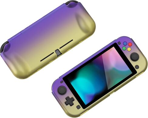PlayVital Clear Series Protective Case for Nintendo Switch Lite, Glossy Ergonomic Hard Grip Cover - Shock-Absorbent Anti-Scratch Shell Case with Screen Protector & Thumb Grips & Button Caps in Saudi Arabia