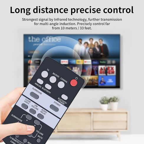 FSR66 ZJ78750 استبدال Yamaha Sound Bar Remote Commander مناسب لـ YAS-103BL YAS-152 YAS-103 ATS-1030 ATS-1520 YAS103BL YAS152 YAS103 ATS1030 ATS1520 in Saudi Arabia
