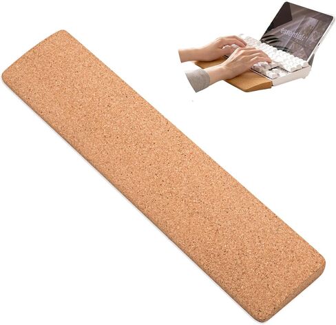Cork Keyboard Wrist Rest – Ergonomic Design, Water Resistant, and Anti-Slip Support for Typing and Gaming Comfort,14.17inch in Saudi Arabia