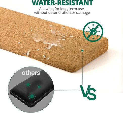 Cork Keyboard Wrist Rest – Ergonomic Design, Water Resistant, and Anti-Slip Support for Typing and Gaming Comfort,14.17inch in Saudi Arabia