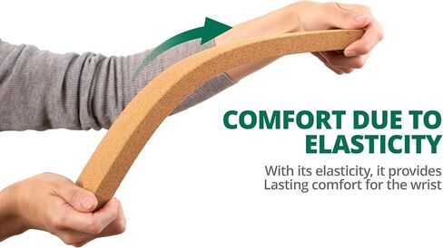 Cork Keyboard Wrist Rest – Ergonomic Design, Water Resistant, and Anti-Slip Support for Typing and Gaming Comfort,14.17inch in Saudi Arabia