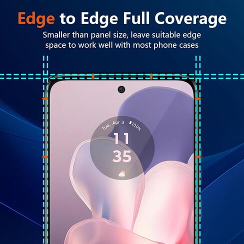 (3 Pack) Motorola Moto G Power 5G (2024) HD Clear Tempered Glass Screen Protector, [3D Glass] [Anti-Glare] [Bubble-Free] Screen Protector Glass For Moto G Power 5G-2024 in Saudi Arabia