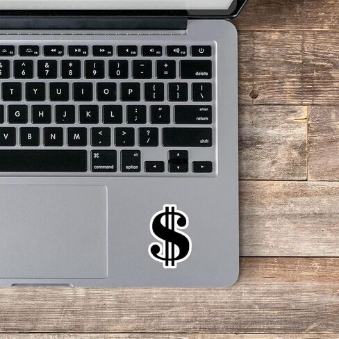 Money Symbol Sticker Money Stickers (4 Pack) - Laptop Stickers - 2.5 Inches Vinyl Decal - Laptop, Phone, Tablet Vinyl Decal Sticker HV-R932-DL3P-P-4 in Kuwait