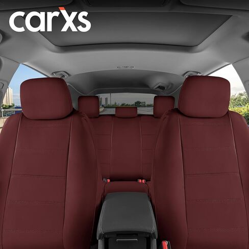 BDK carXS Gray Leather Car Seat Covers Front Seats Only, 4-Piece Faux Leather Seat Covers for Cars, Includes Front Seat Covers, Automotive Seat Covers for Trucks SUV in Saudi Arabia
