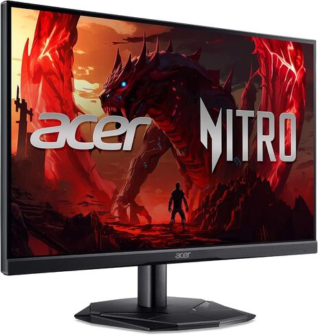 acer Nitro 24.5" Full HD 1920 x 1080 Gaming Monitor | AMD FreeSync | 180Hz Refresh | 1ms (VRB) | 99% sRGB | HDR 10 Support | 1 x Display Port 1.2 & 2 x HDMI 2.0 | KG251Q P3biip in Saudi Arabia