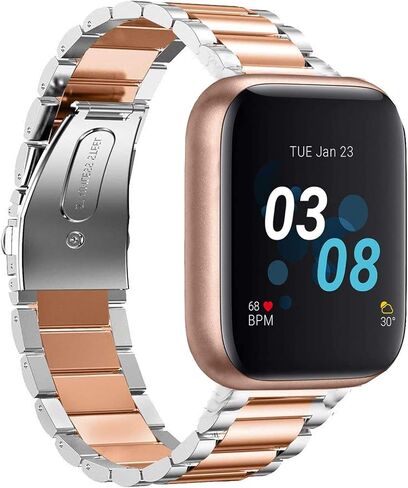 Compatible with iTouch Air 3 Bands, Stainless Steel Metal Replacement Strap Bracelet Compatible for iTouch Air 3 Smartwatch in Kuwait